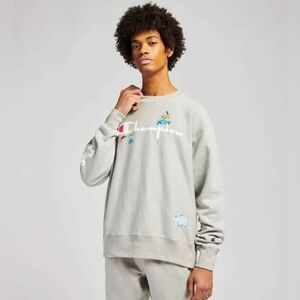 XL Champion | Dr. Seuss Reverse Weave Crew - Gray - Sweatshirt